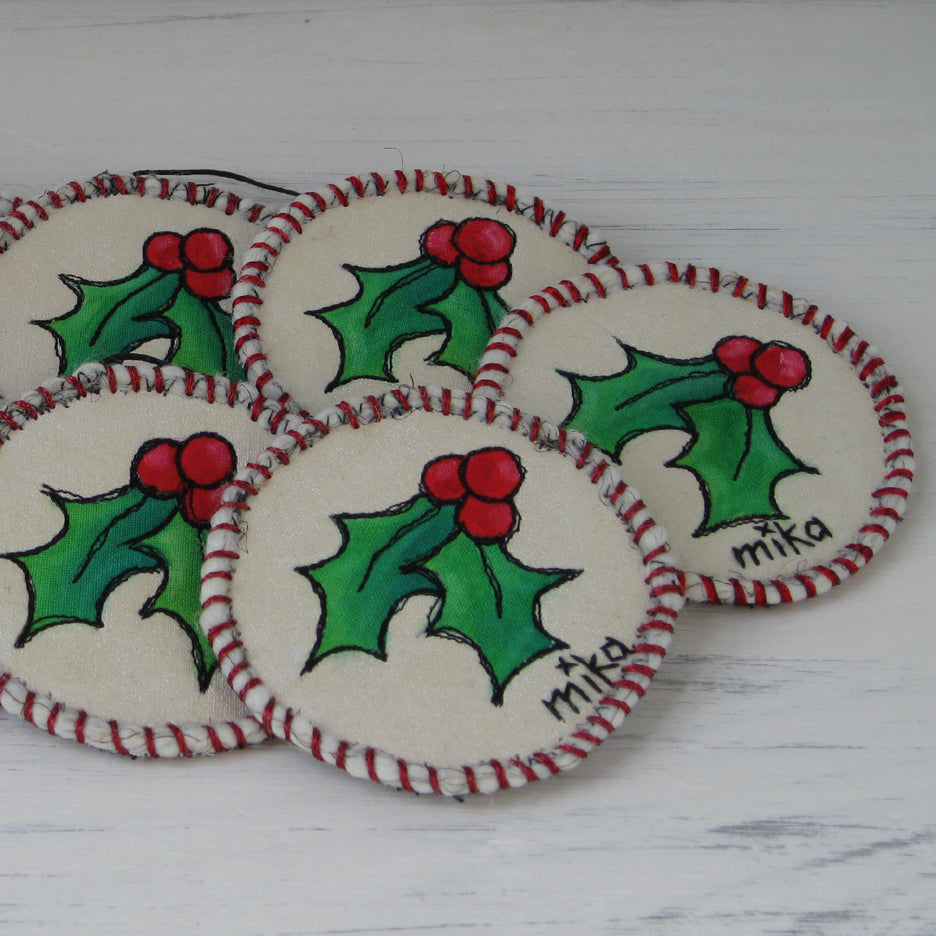 Holly Ornament