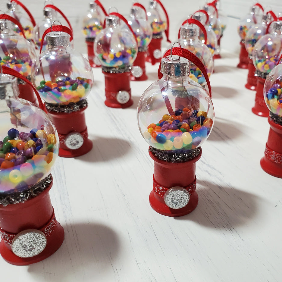 Bubblegum Machine / Vintage Spool Ornament