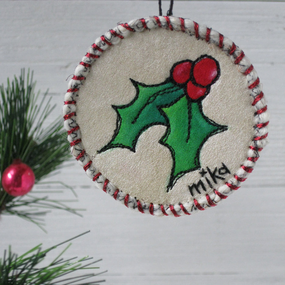 Holly Ornament