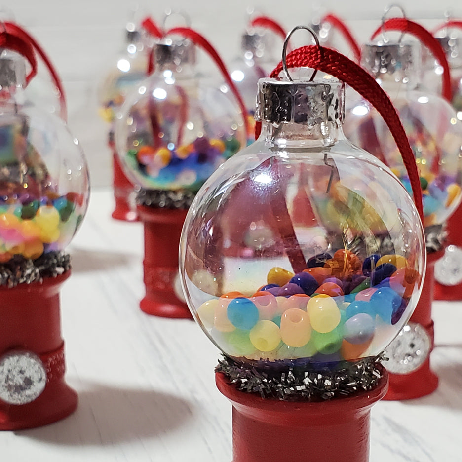 Bubblegum Machine / Vintage Spool Ornament