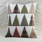 Plaid Trees - Quilted Pillow Cover #1039