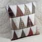 Plaid Trees - Quilted Pillow Cover #1042