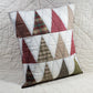Plaid Trees - Quilted Pillow Cover #1038